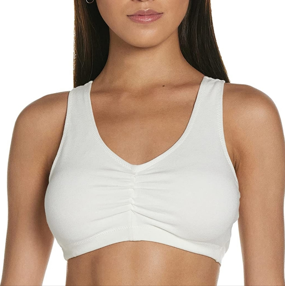 Hanes Size Large White Two Pack H570 Women's Bra